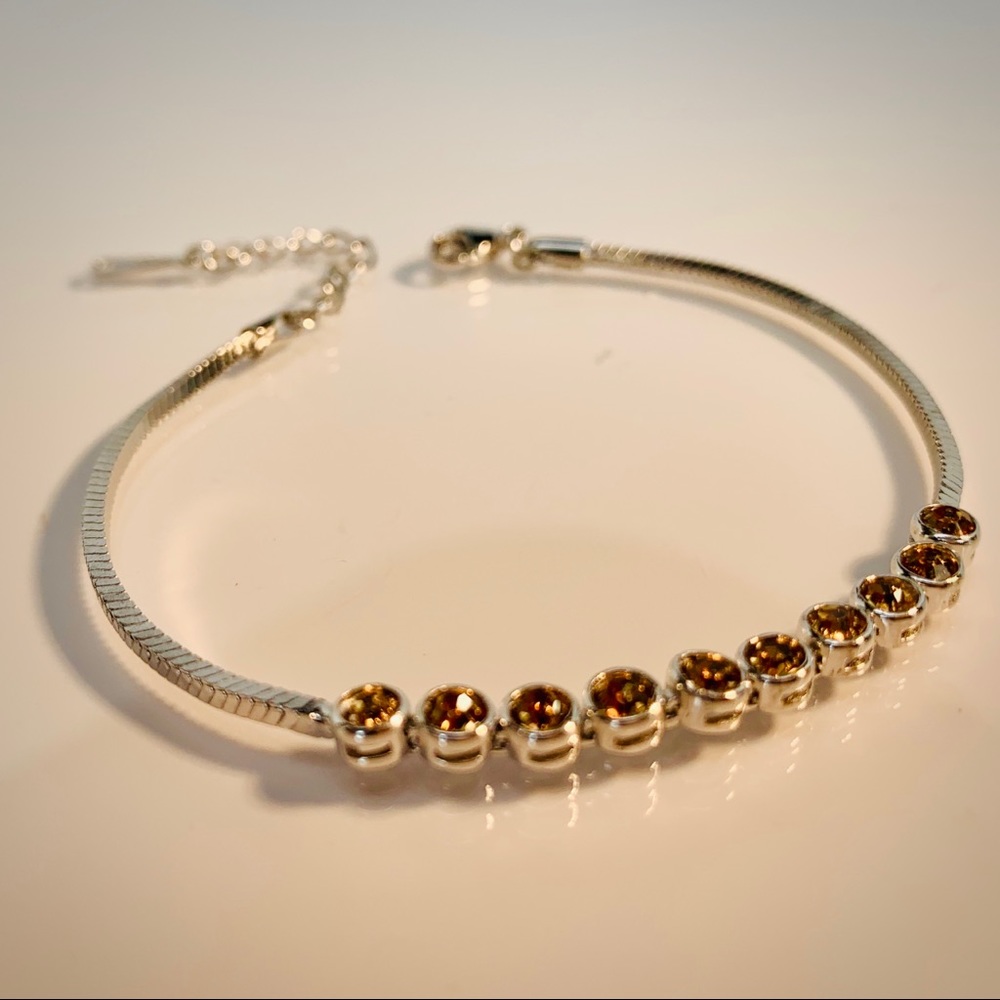 925 Sterling Silver Champagne Bracelet